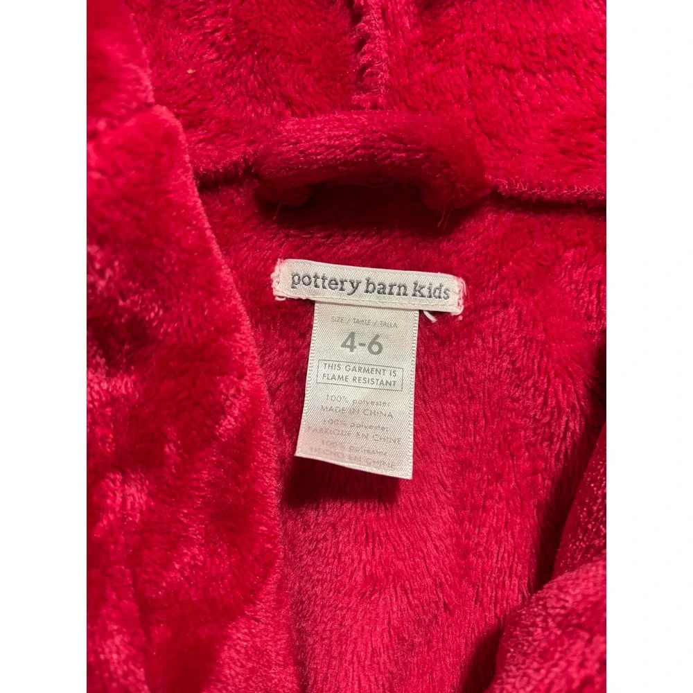 Pottery Barn Old Navy Boys 4 5 6 Red Robe Dinosaur Pajama Set Lot Cozy Casual